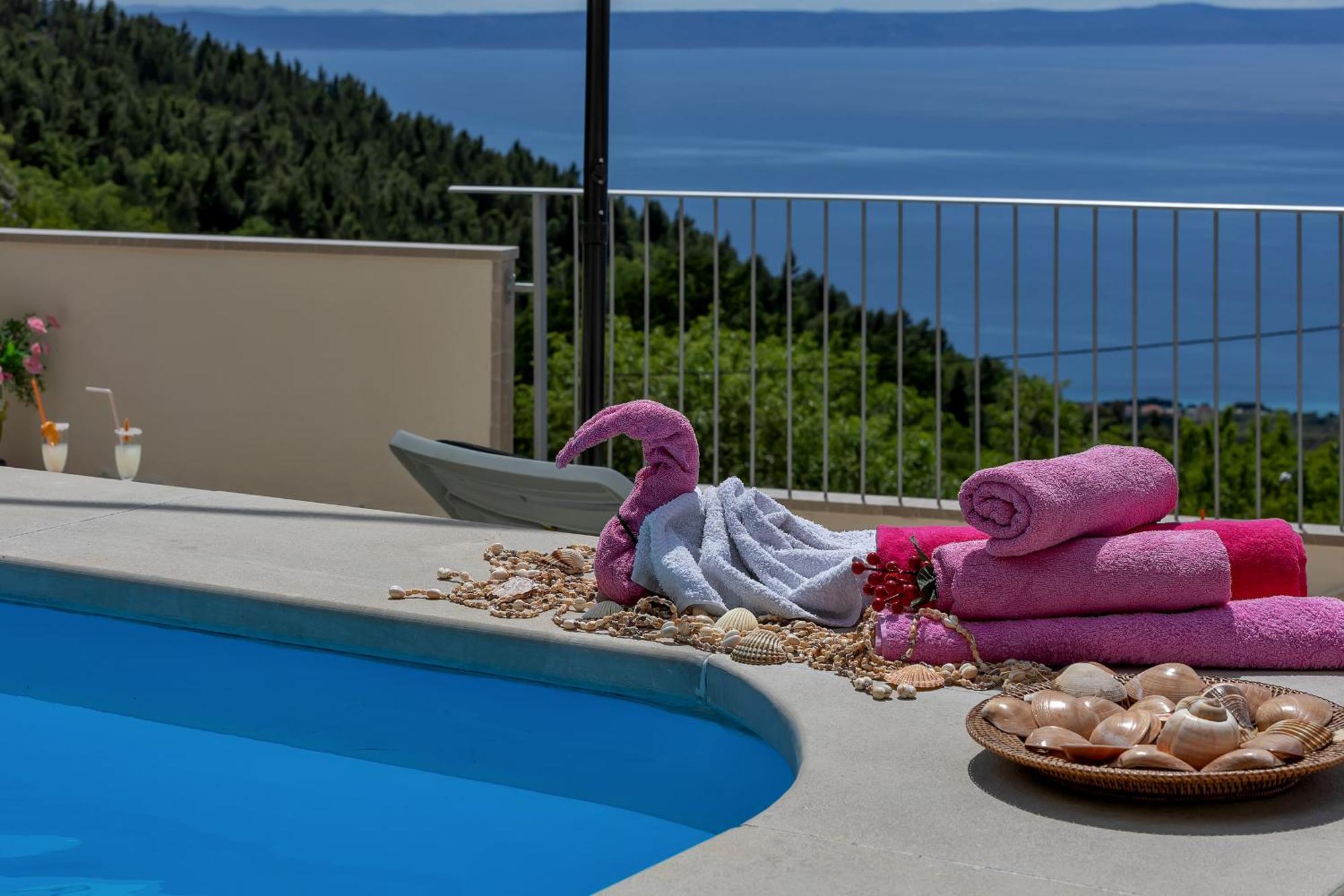 Holiday Home Marta With Heated Pool,Grill,Sea View Bast Exterior foto