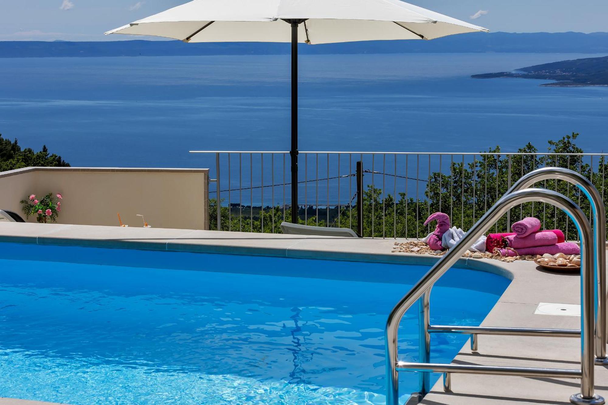Holiday Home Marta With Heated Pool,Grill,Sea View Bast Exterior foto